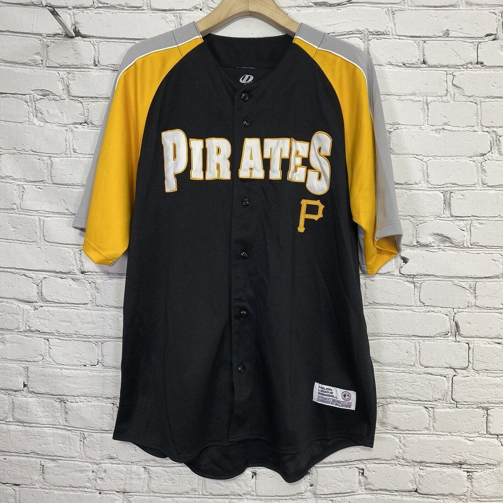 Dynasty Series Pittsburgh Pirates Men's Baseball Jersey Size‎ XL Sewn Colorblock